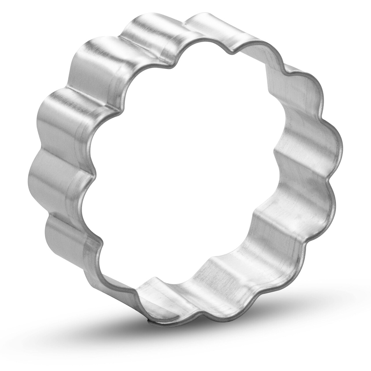 Miniature Round Fluted 1.5 in M186 - CookieCutter.com - USA Tin Plated Steel